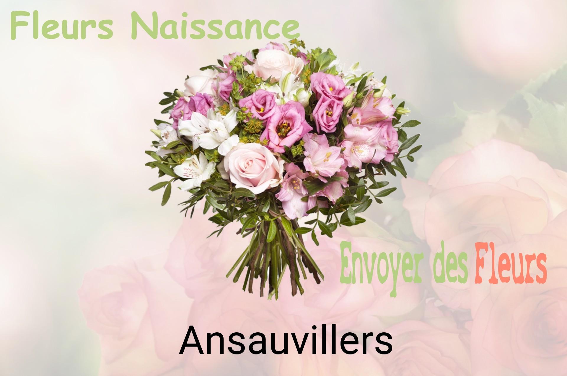 Bouquet de fleurs de naissance livré à Ansauvillers